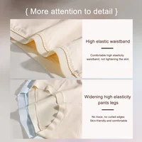 Lot de 6 culottes taille haute en modal pour femmes, entrejambe 100 % coton, confortables et sans coutures 5