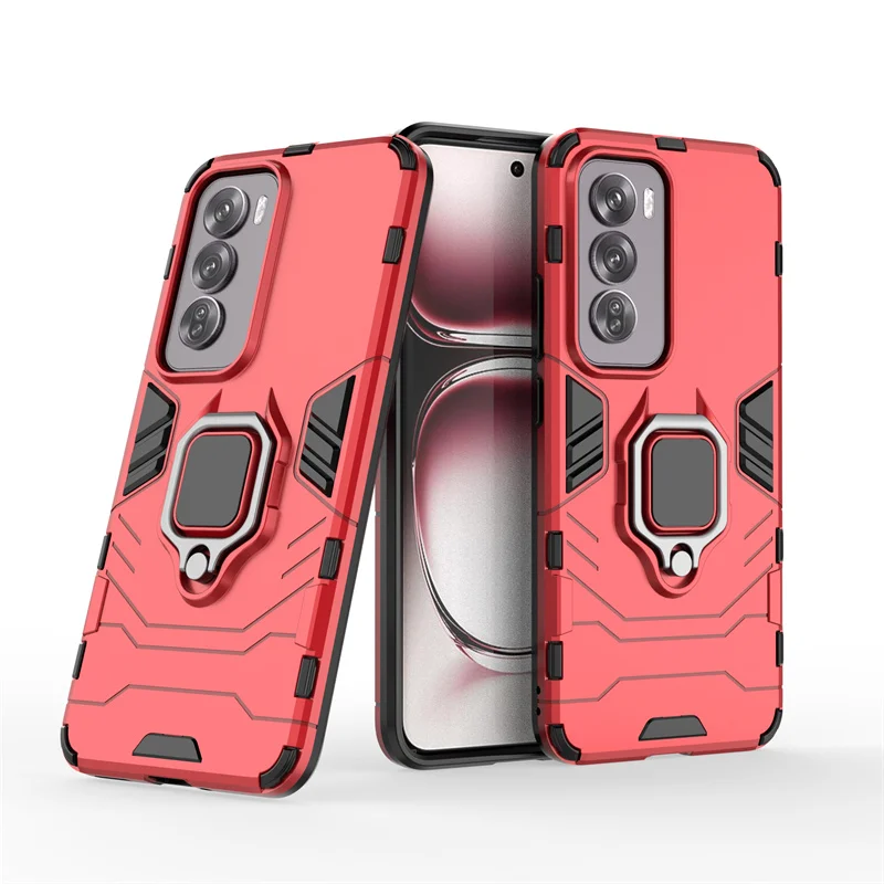 Magnetisk etui for OPPO Reno 12 Pro 5G Reno 11 11F beskyttelsesdeksel med ringstativbrakett Shell Fundas Coque_voghion.com