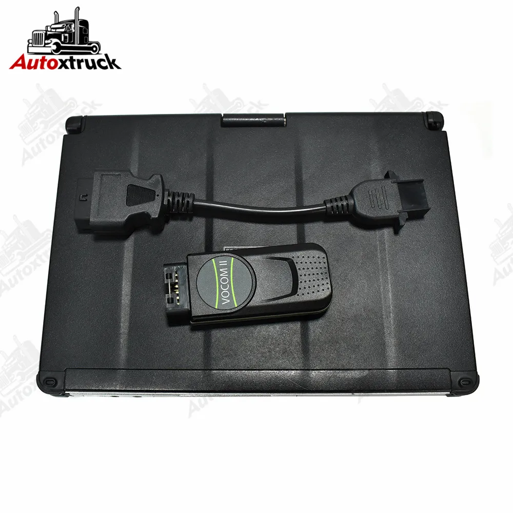 

2023 Truck Bus Construction Excavator for VOCOM II Vocom2 mini 88894200 PTT 2.8.150 Diagnostic Scanner Tool with CFC2 Laptop