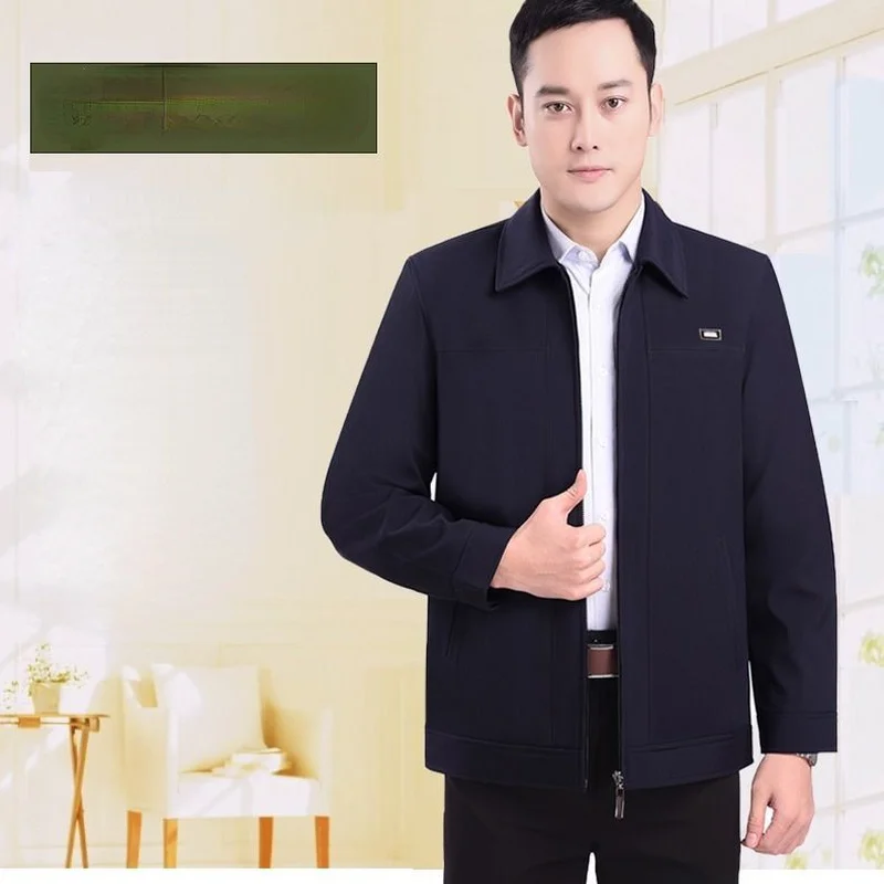 

Мужские куртки большого размера, пальто с отложным воротником, мужская куртка на молнии с карманами, мужская одежда 2024, модное мужское пальто с длинным рукавом E314