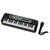 Kids Musical Instrument Toys Piano Mini 37 Keys Electone Keyboard With Microphone Childrens Learning Educational Puzzle Toys 1