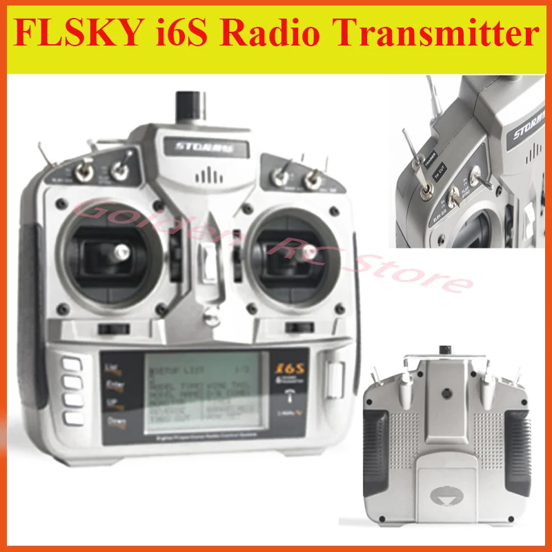 

FLSKY i6s Radio Transmitter DSM2 with RC Full Range 2.4GHz 6ch RC RADIO CONTROL better PK DX6i