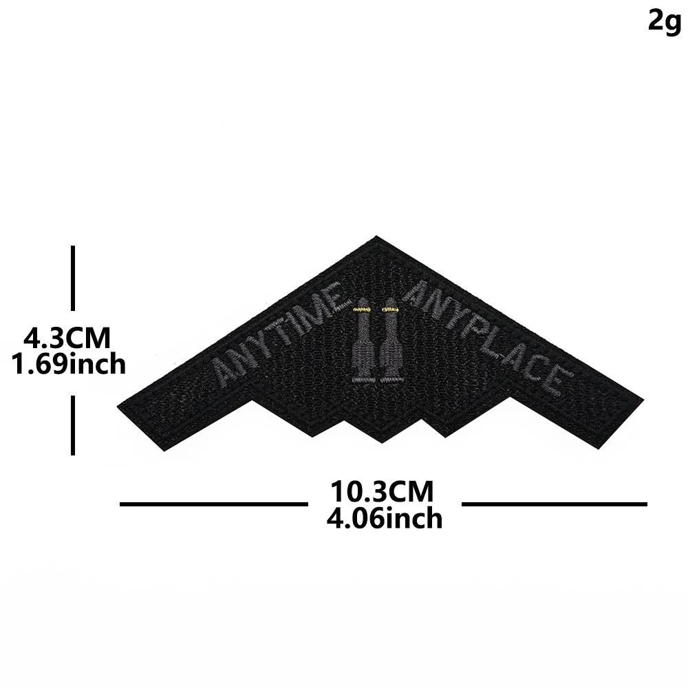 Taktischer Moral-Patch mit Klettverschluss, Militärisches Gesticktes Abzeichen für Rucksack, Jacke, Hut, DIY Klettverschluss-Patch-Set – Detail 9