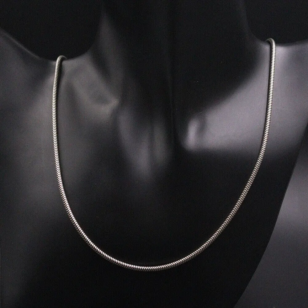 

Ожерелье из серебра 2,2 пробы с змеиным плетением 19,7 мм