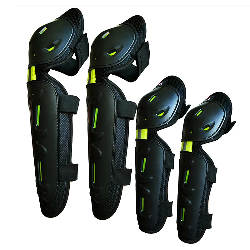 Motorcycle knee pads motorcycle elbow pads motorcycle protection pads Motorcycle Knee Pads 4-Piece Set Nylon Cloth Elbow Pads Knee Cross Bicycle Racing Anti-Fall Sports