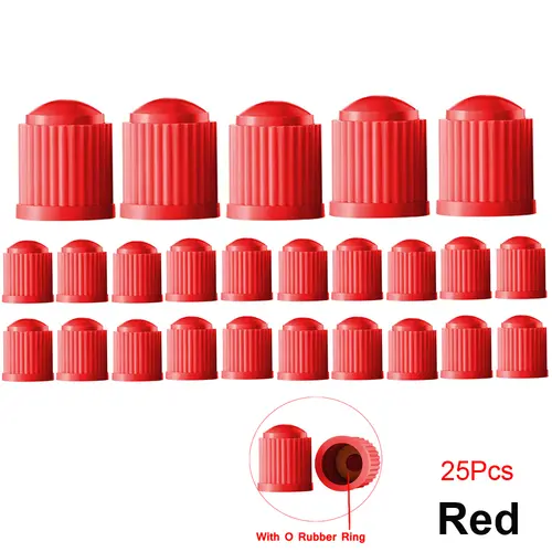 10/25/50/100Pcs Tire Valve Caps, Plastic Car Tire Stem Dust Covers Universal Valve Caps for Cars, Bicycle, Trucks, Motorcycles - Image 14