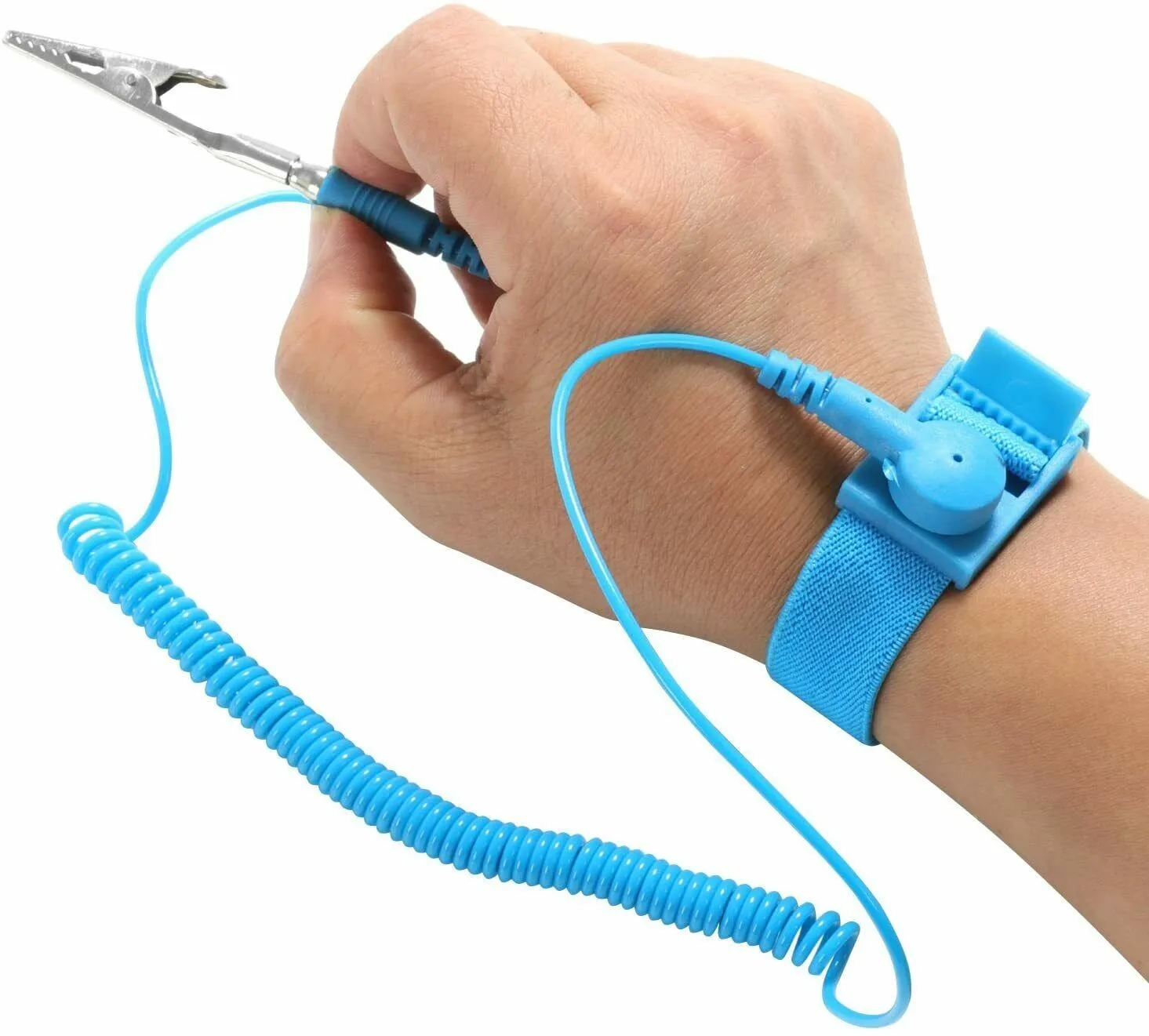1Pcs Brand Anti Static ESD Wrist Strap Discharge Grounding Prevent Static Shock With Clip For Sensitive Electronics Repair Work image 6