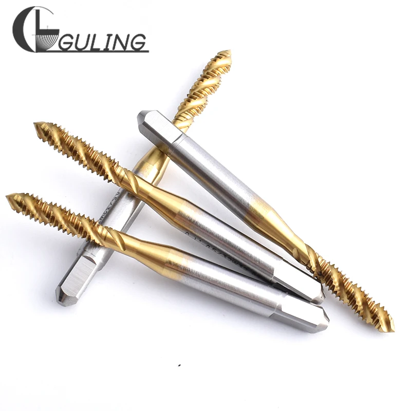 GULING HSSE-M35 JIS 표준 나선형 플루티드 탭 W 1/8 5/32 3/16 7/32 1/4 5/16 3/8 7/16 1/2 5/8 기계 나사 탭