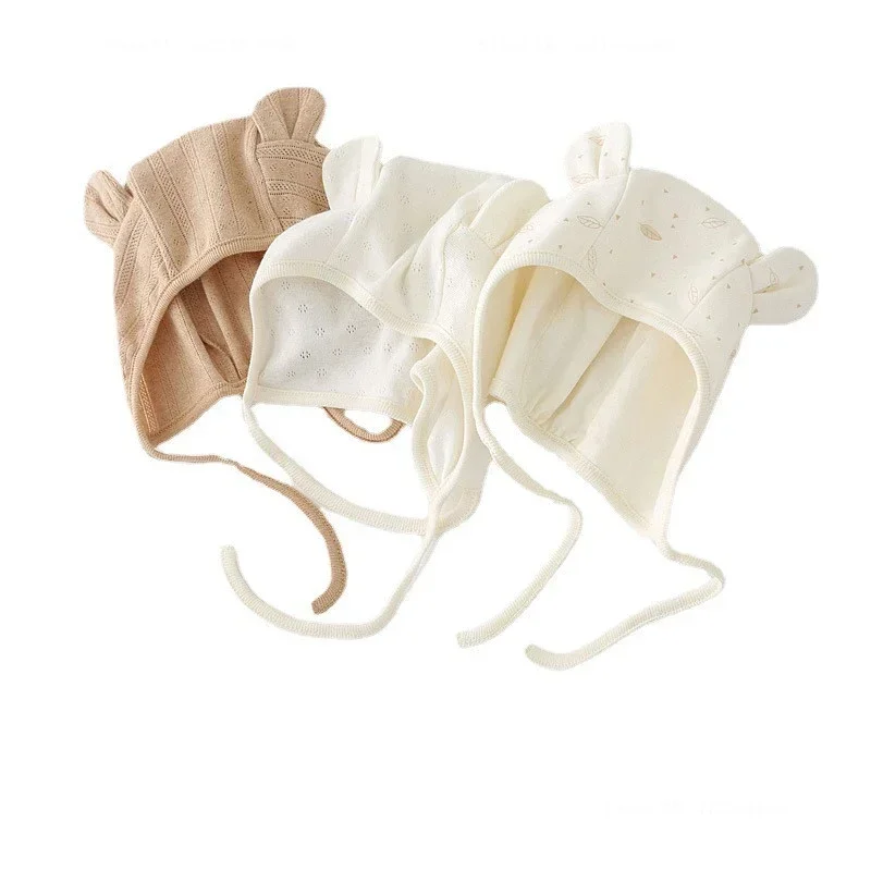 Summer New Sunscreen Breathable Baby Hat Children's Foreign Style Thin Sunshade Hats Cute Boy Girl Infant Comfortable Cotton Cap 3