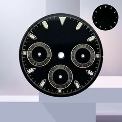 Enhanced Black and Multi - Color Dial for VK63 Movement with Date Display - 29mm (A5)