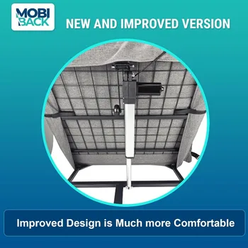 Electric Lifting Backrest for Bed by Mobi-Back, Medical Back Pillow with Electric Pump System, Electric Lifting Bed Backrest, 4