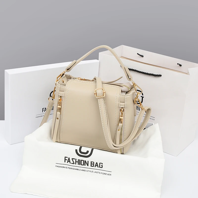 

Trend Handbags For Women Vintage PU Leather Shoulder Hand Bag Ladies Daily Casual Crossbody Purses Female Messenger Bag 2023