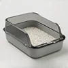 Semi-enclosed Cat Litter Box Kitty Sandbox Splashproof Cat Tray Cat Toilet Cleaning Basin Supplies Pet Toilet Kitten Tray Bedpan 3