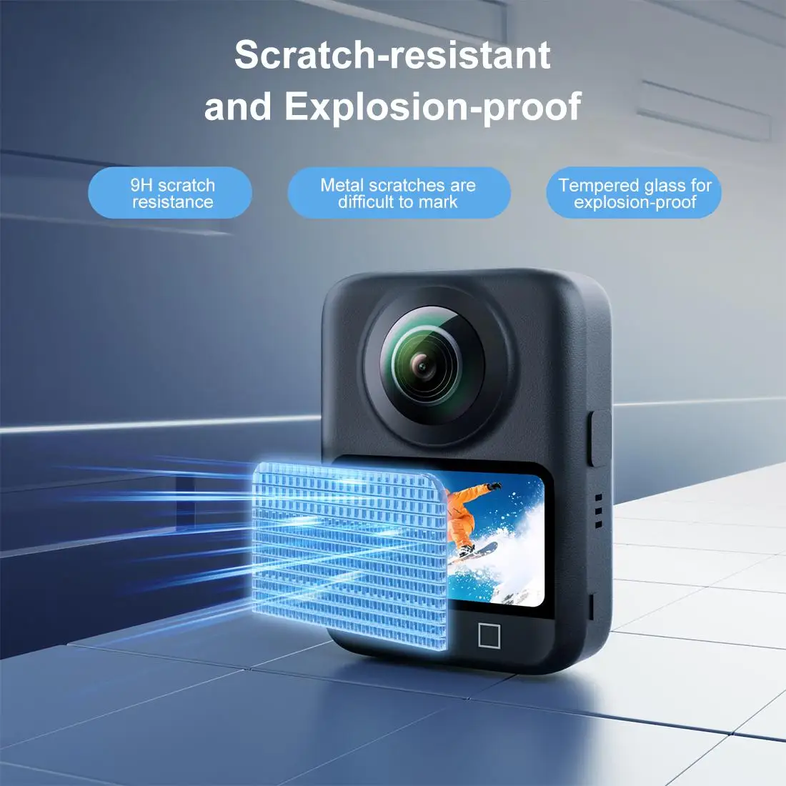 PULUZ For DJI Osmo 360 Screen Explosion-proof Tempered Glass Films