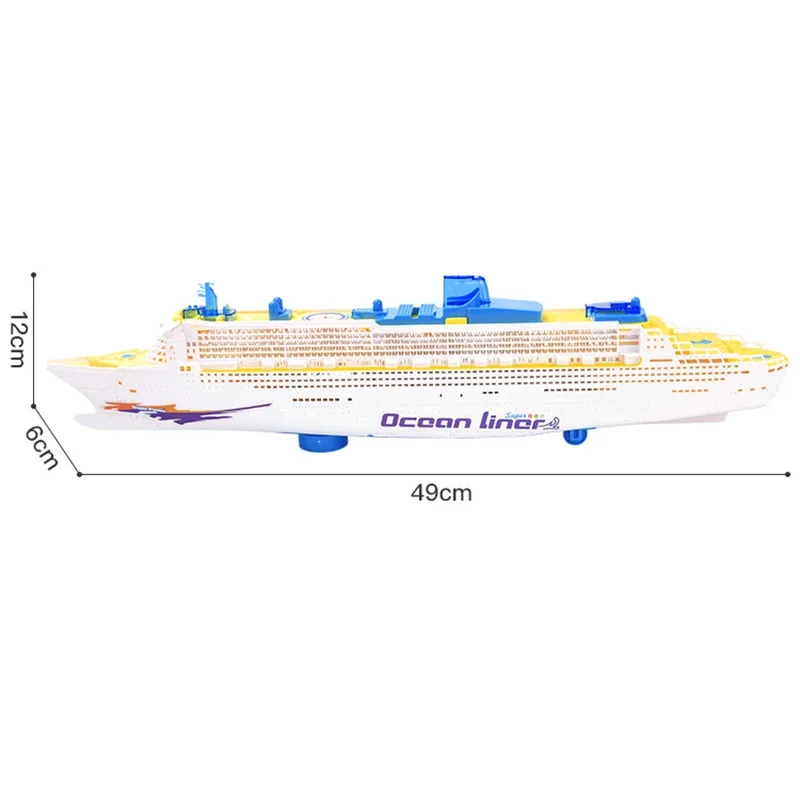 Cruise Ship Toy Ocean Liner Cruise Ship Boat Electric Ship Toy With Flashing Light And Sound Fun Nautical Decorations Boat Toy 6