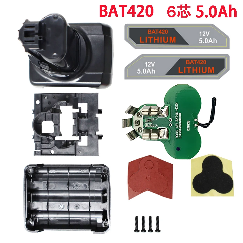 Boîtier plastique pour batterie Li-ion BAT411 BAT420, coque en