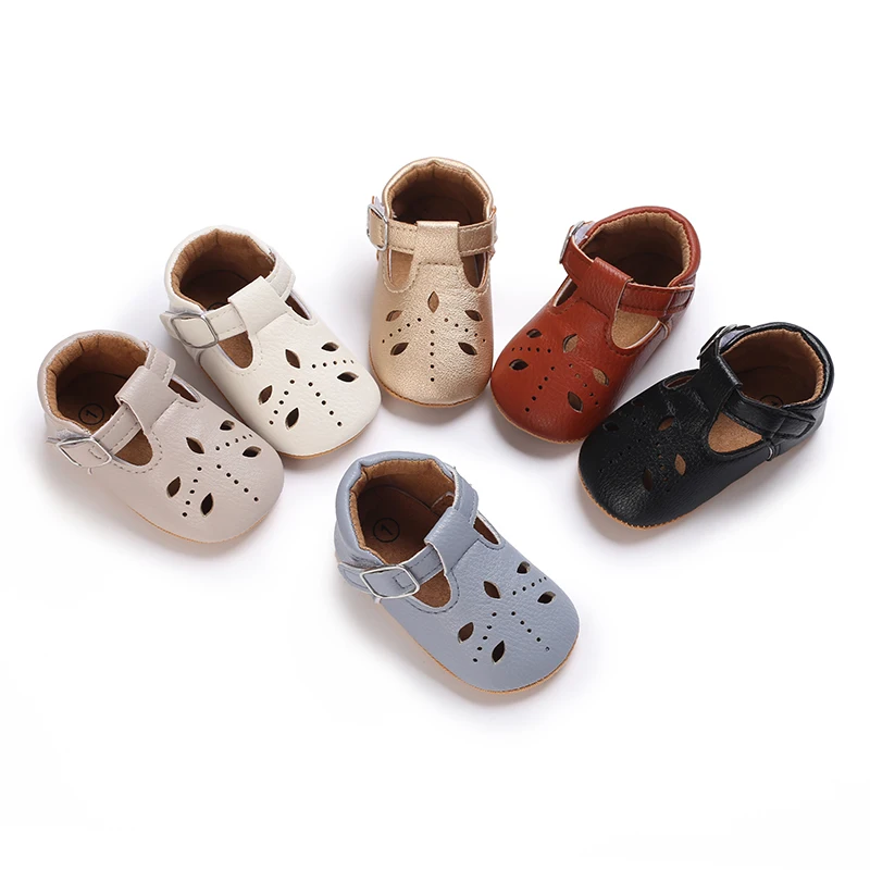 Khaki 0-18M Baby Casual Shoes Infant Toddler Bowknot Non-slip Rubber Soft-Sole Flat PU First Walker Newborn Bow Decor Mary Janes 6