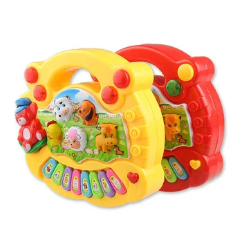Baby Musical Toy With Animal Sound Kids Piano Keyboard Electric Flashing Music Instrument Early Educational Toys For Children 1