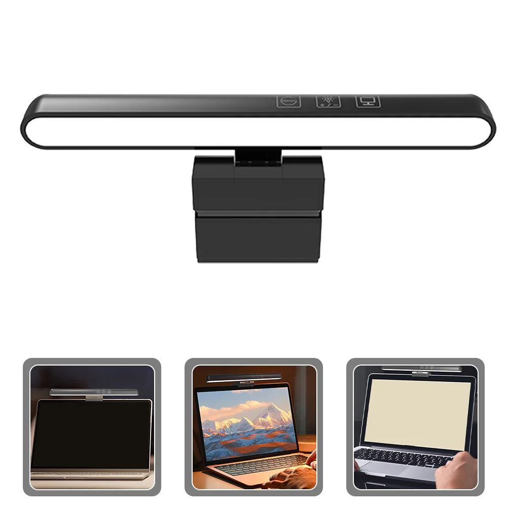 

LED Lighting Strips Computer Screen Lamp Bar 3 Color Modes Clip Hanging Light 180mm Screen Light Bar Adjustable Brightness