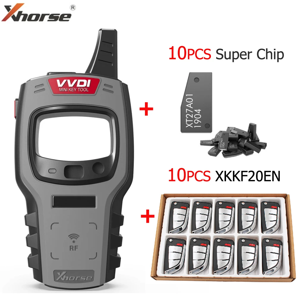 Xhorse VVDI Mini Key Tool Key Programmer With 10pcs Universal XKKF20EN Remote Key Free 96bit 48-Clone Function Global Version motorcycle oil temp gauge