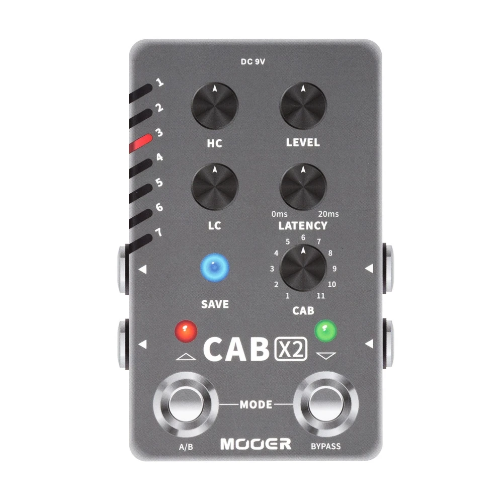 MOOER CAB X2 Stereo IR Simulation Pedal Dual Channel Cab