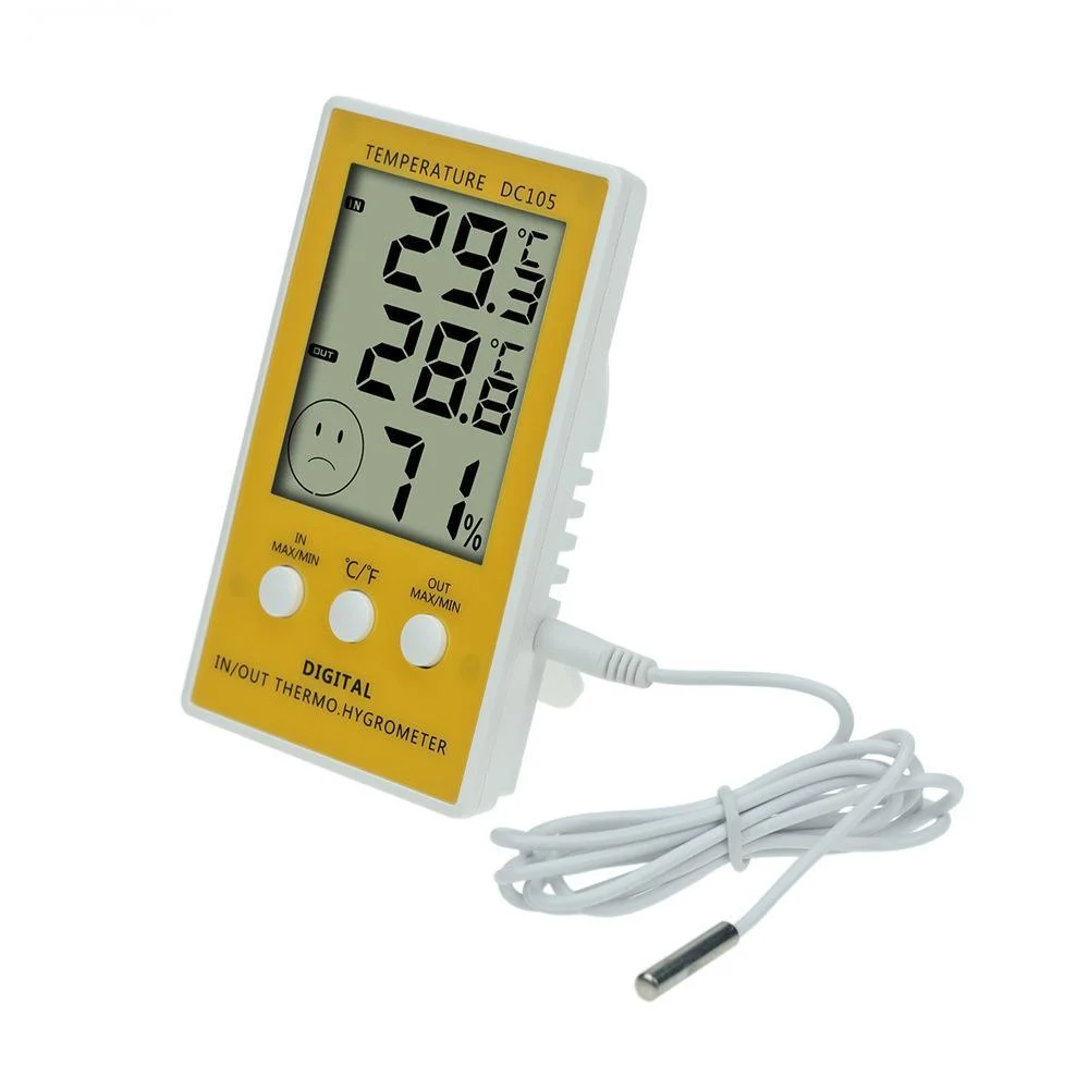 Multifunctional Indoor Baby Room Thermometer Hygrometer Large