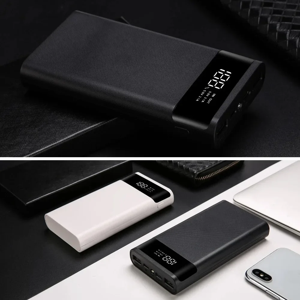 6*18650 Battery Holder Power Bank Battery Box Mobile Phone Charger DIY Shell Case Charging Storage Case For Smartphone