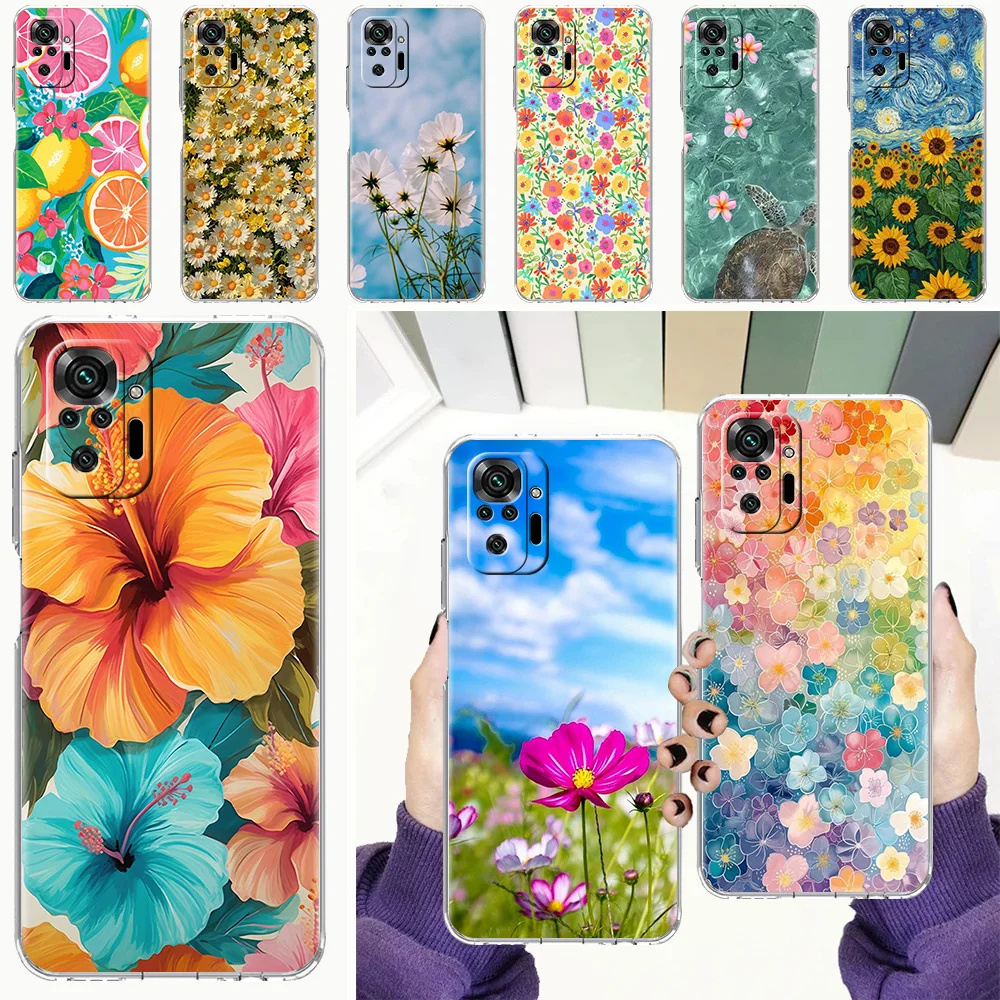 Summer Colorful Flower Soft TPU Phone Case