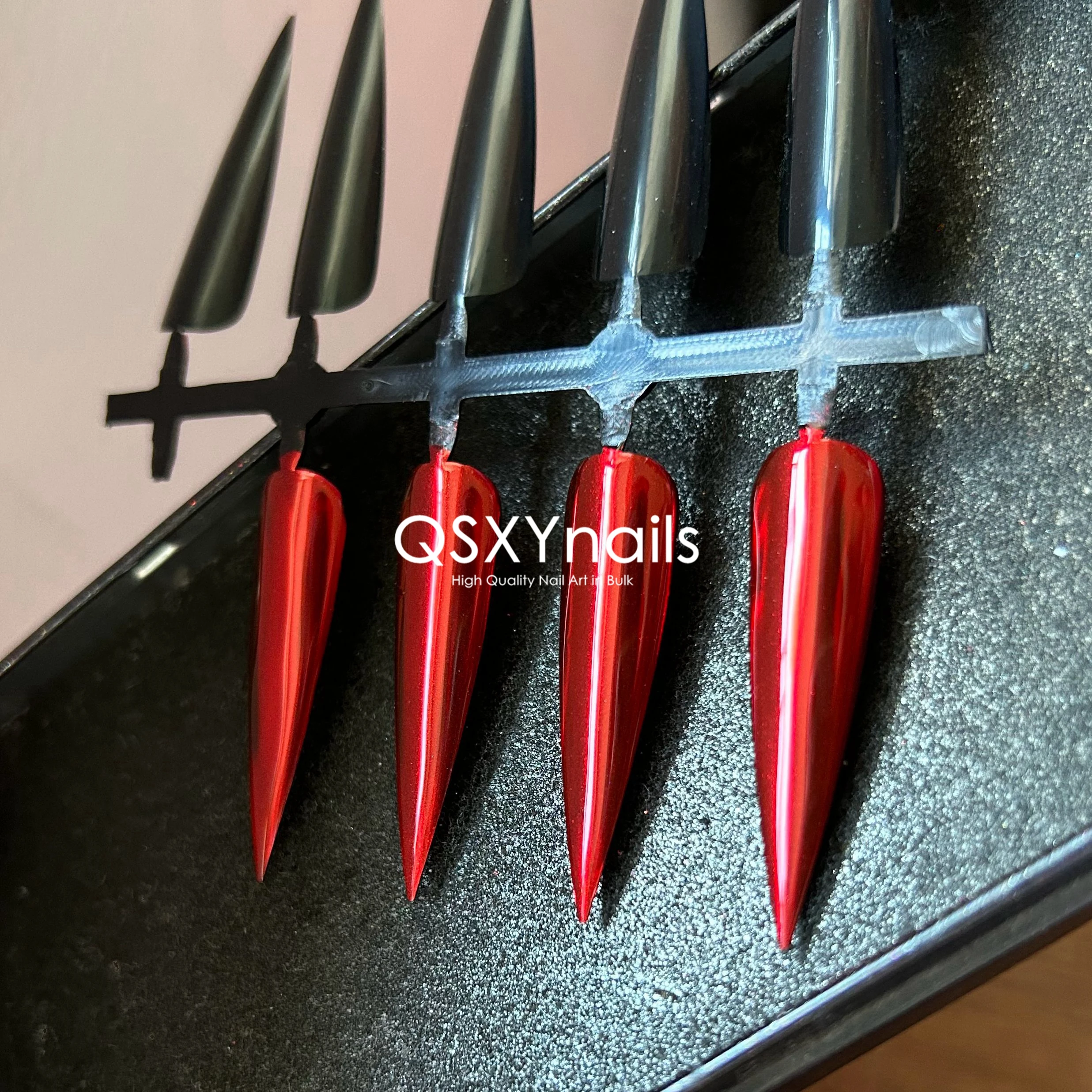0.5g Scarlet Blood Red Gloss Mirror Powder Nail Chrome Pigment Glitter Smooth Rubbing for Nail Art Gel Polish nail powder nail glitter nail pigment nail decoration nail decorations