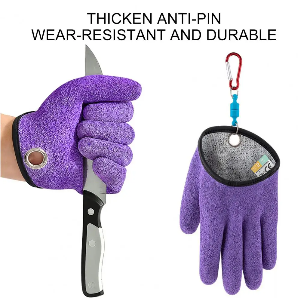 Left/Right Fishing Glove 1Pc Thickened Non-slip Lightweight Fishing Glove Outdoor Fish Catching Waterproof for Fisherman