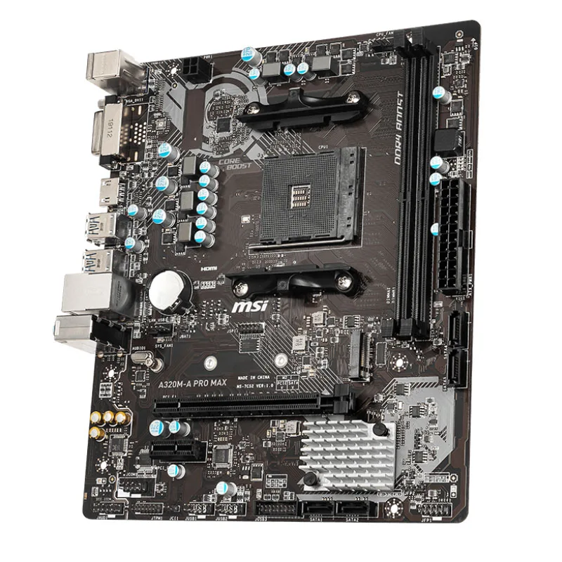 Soquete Pro Max Am4 com Core Boost Memória Ddr4 Suporta Ddr4 3200 Mhz oc Msi-a320m-a - Imagem 4
