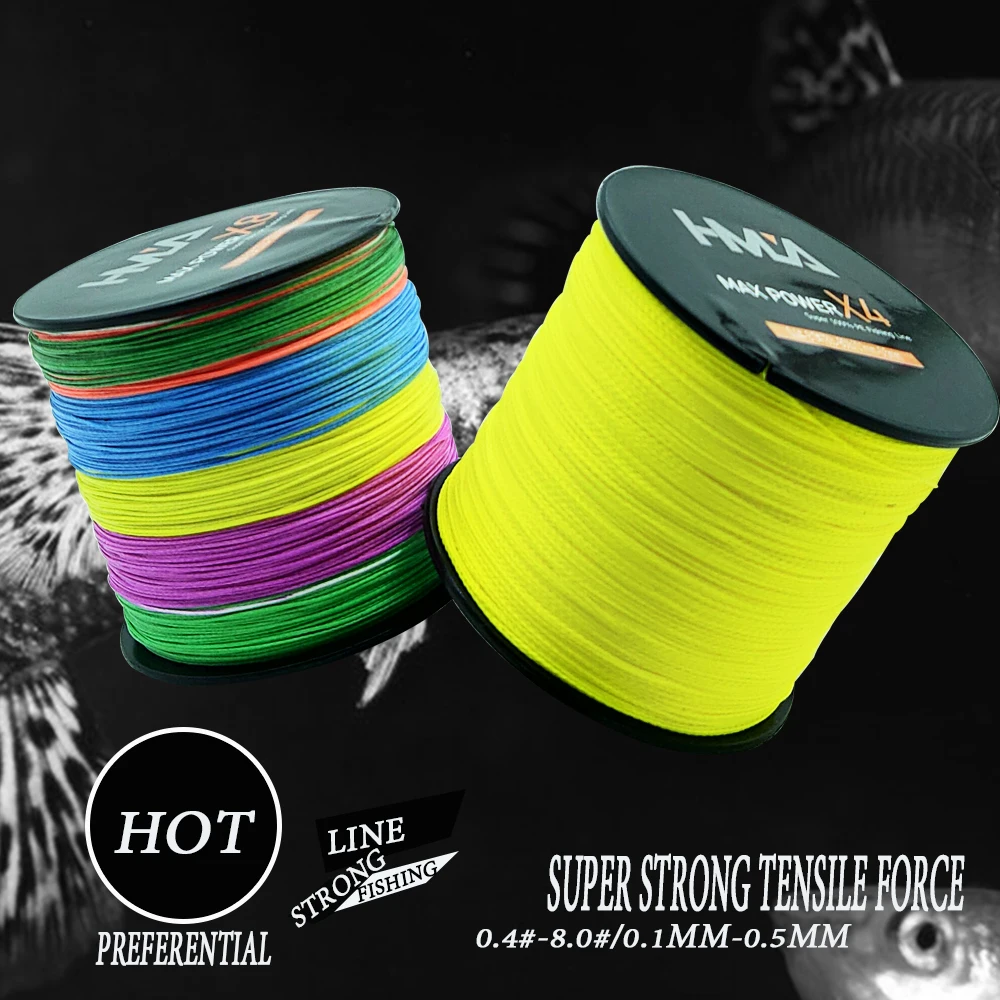 HMLABraidFishingline300M500M1000M4StrandsMultifilamentFishing