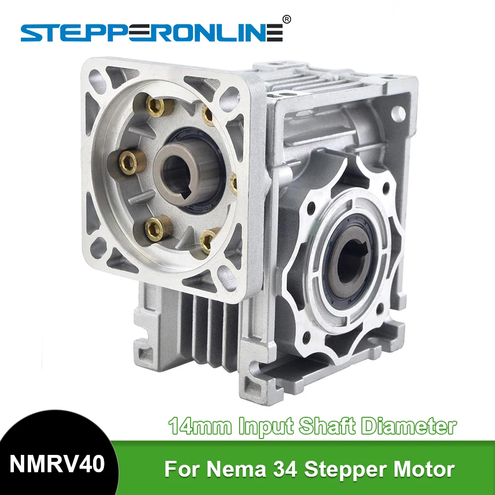 Worm Gearbox NMRV040 Speed Reducer Input 14mm Output 18mm