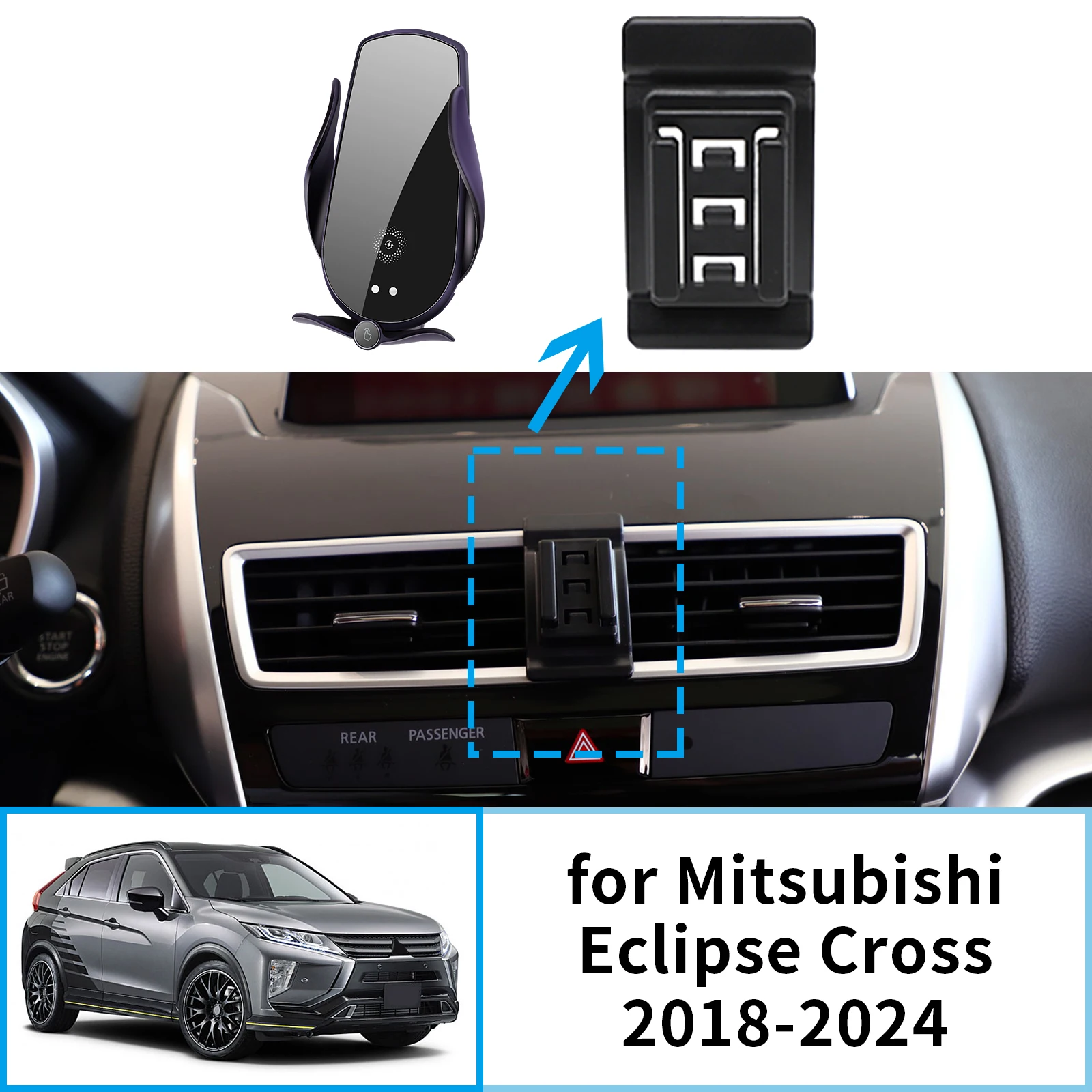 Car Mobile Phone Holder GPS Bracket Navigation Stand for Mitsubishi Eclipse Cross Auto