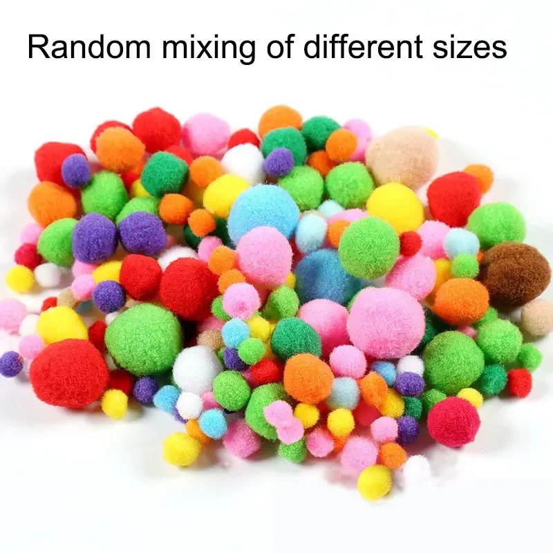 8/10/15/20/25/30mm Mixed Fluffy Soft Pom Poms Pompoms Ball Furball Handmade for DIY Crafts Home Decor Sewing Supplies pom poms craft supplies fluffy ball accessories