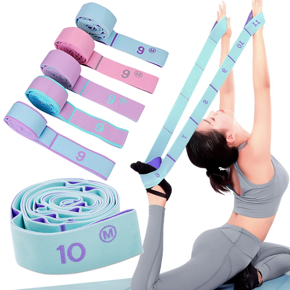 

Latex Elastic Yoga Pull Strap Belt Stretch Bodybuilding Slimming Resistance Band Loop Latin Dance Pilates GYM Fitness Exercise