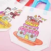 5pcs Graffiti Bag Non-woven Fabric Children Handmade Puzzle DIY Toys Environment Protection Painting Handbag Kids Gift TMZ 3