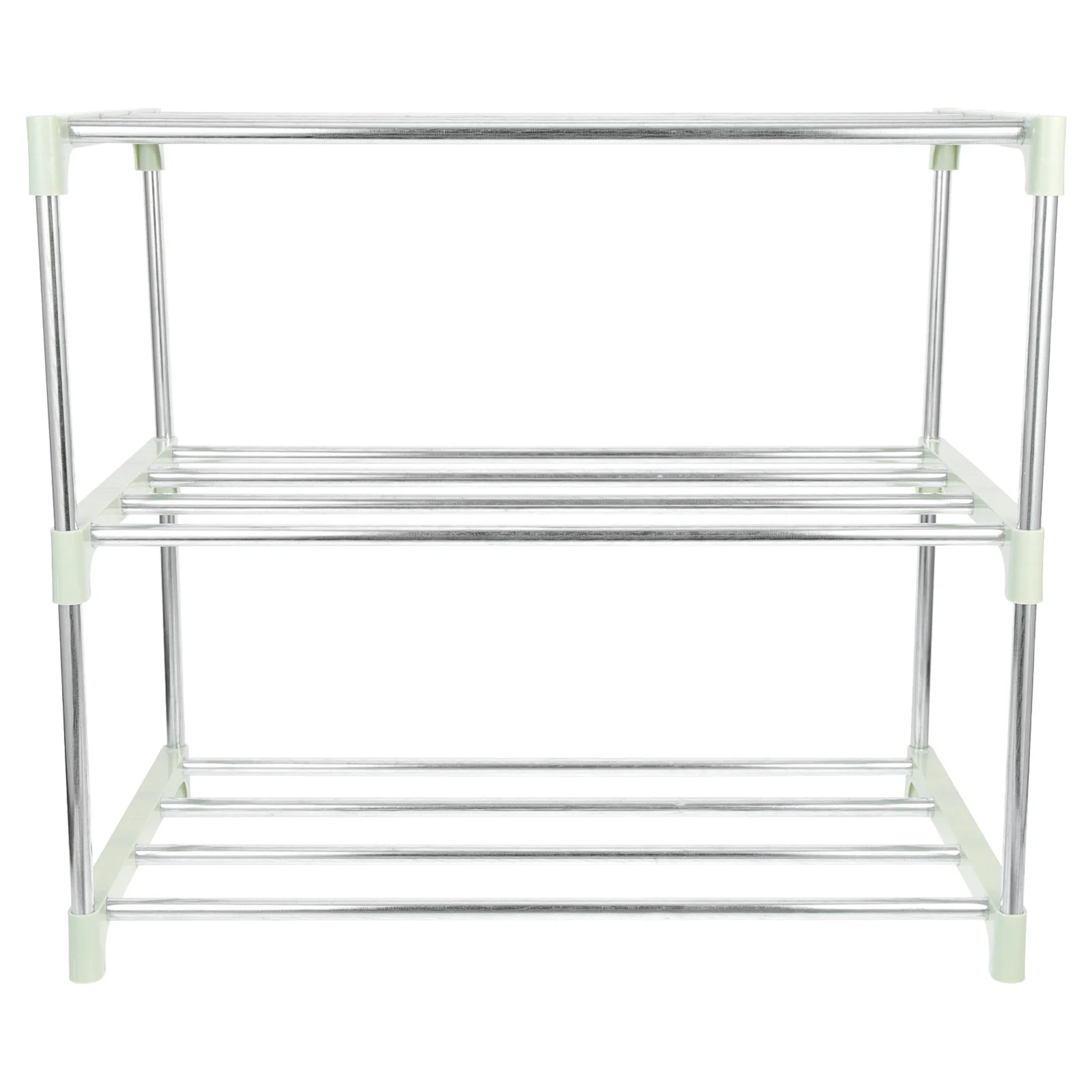 Shoe Rack 3-layer Shelf Storage Organizer Shoebox Household Shoes Stainless Steel Entryway shoe rack