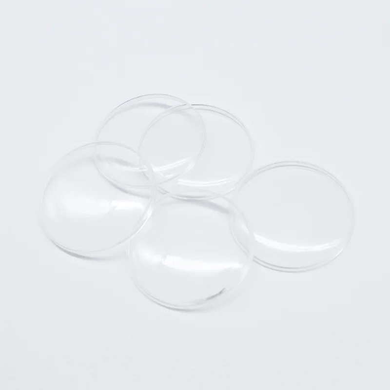 도매 1mm 높은 돔 시계 크리스탈 직경 18mm  46mm 라운드 레트로 회중 시계 유리 시계 수리 부품