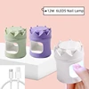 6LEDS Crown Nail Drying Lamp UV LED Lamp Nail Mini Portable Nail Dryer With USB Cable Gel Nail Polish Dryer Gift Home Travel Use 1