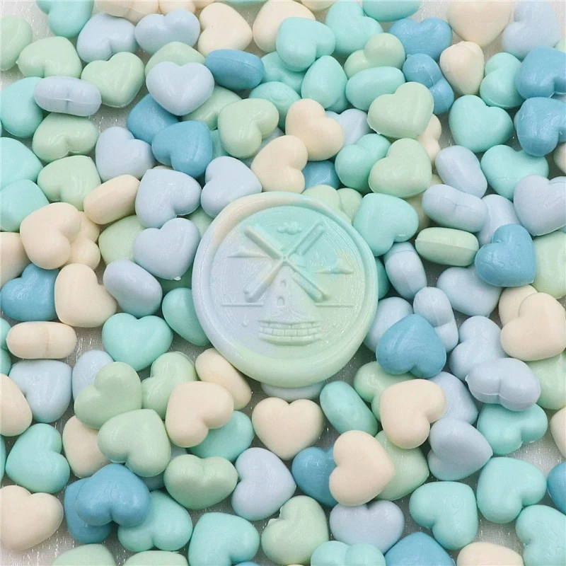 Wax Grains Heart Shaped Mixed Color DIY Wedding Invitation Decoration
