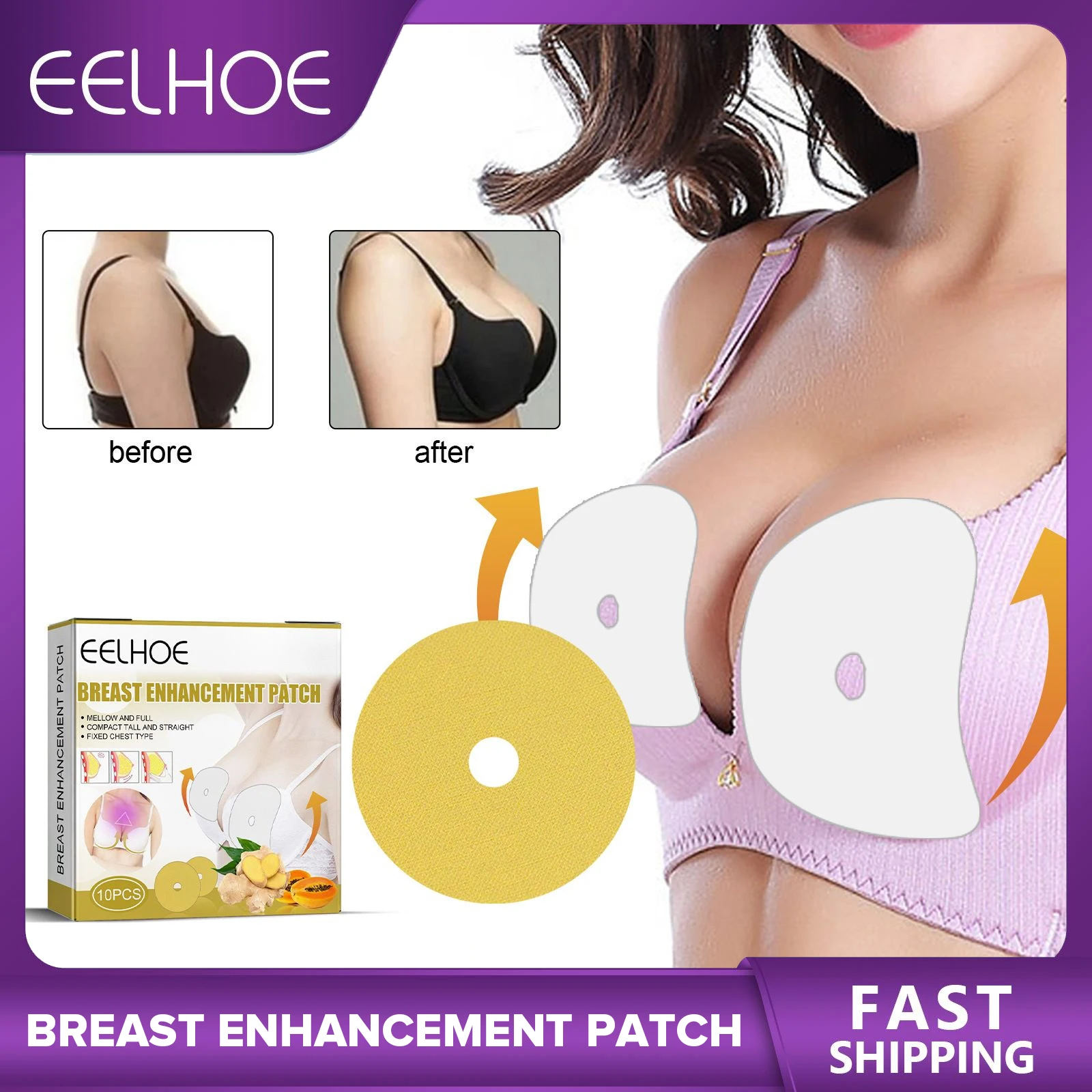 Breast Enhancement Patch Ginger Anti-sagging Breast Lifter Enhancer Stickers  Bust Enlargement Firming Treatment Women Body Care - Body Care Sets  Kits  - AliExpress