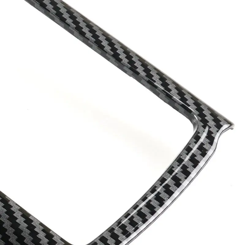 Bande de garniture de cadre de changement de vitesse de console centrale, fibre de carbone Bergame, noir brossé, style de voiture, accessoires pour Audi Horizon C7, 2012-2018
