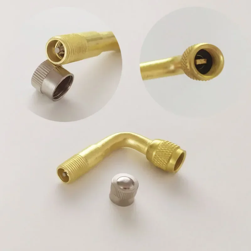 Motorcycle 45 90 135 Degree Angle Bent Valve Adaptor Tyre Tube Valve Extension Adapter 2Pcs for Truck Car Moto Bike valve adapter