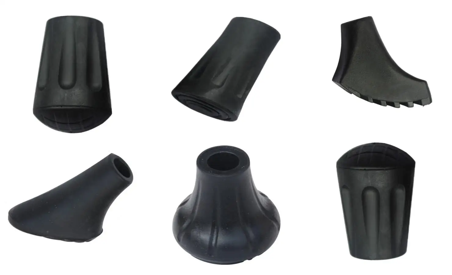 Walking Cane Crutch Rubber Pad Heavy Duty Ferrule End Bottom Replacement Feet Camping Cane Parts 6 Types Outdoor Accessories Set