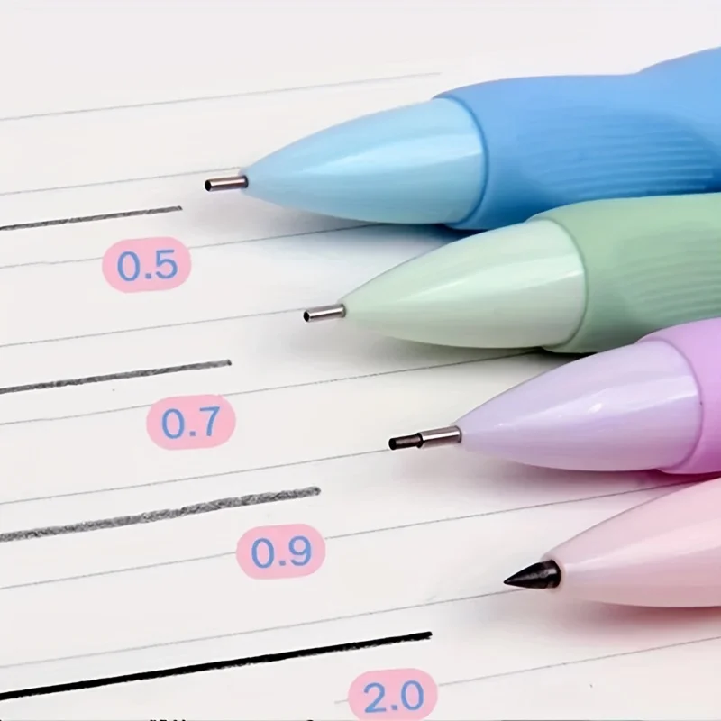 Creative 0.5/0.7/0.9/2.0MM Grip Mechanical Pencil With Replaceable Leads Art Sketch Painting Writing School Stationery Supplies 2