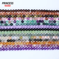 Natural Stone Beads 6/8/10mm Labradorite Citrine Amethyst Garnet Beads for Jewelry Making DIY Bracelet Necklace 2