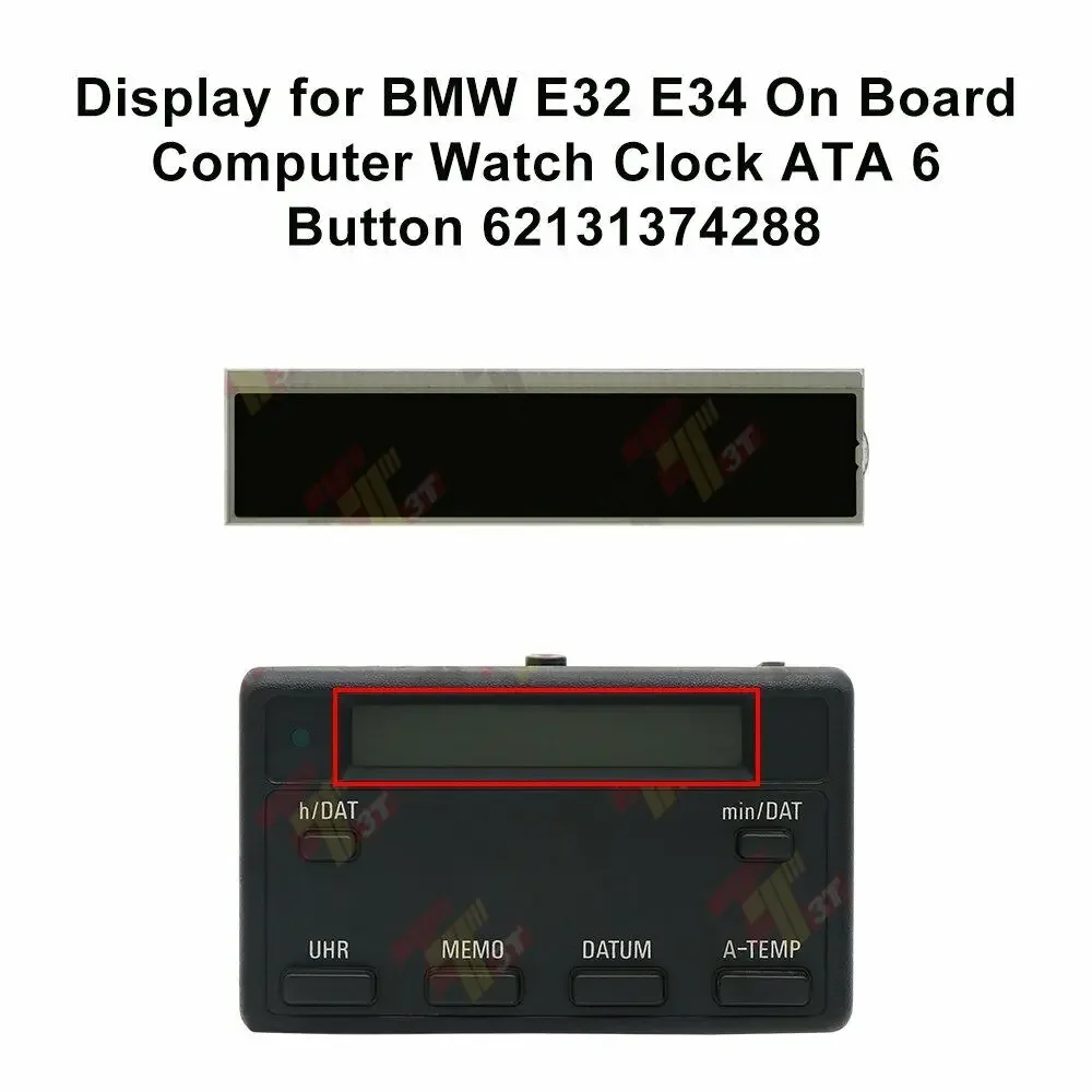 

Outdoor Temperature Digital Clock Display For BMW E34 E32 ATA Clock BC 6 Button 62131374288