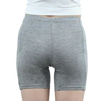Pantalon de sécurité taille haute en coton pour femmes, les deux côtés de la poche, sans roulement, culotte d'assurance respirante pour l'été 4