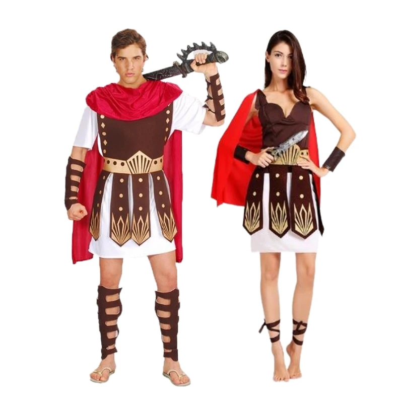 

Adult Greek Roman Spartan Outfits Warrior Gladiator Costume Knight Cosplay Party Costumes Halloween Carnival Mardi Gras Dress up